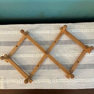 Vintage accordion peg rack